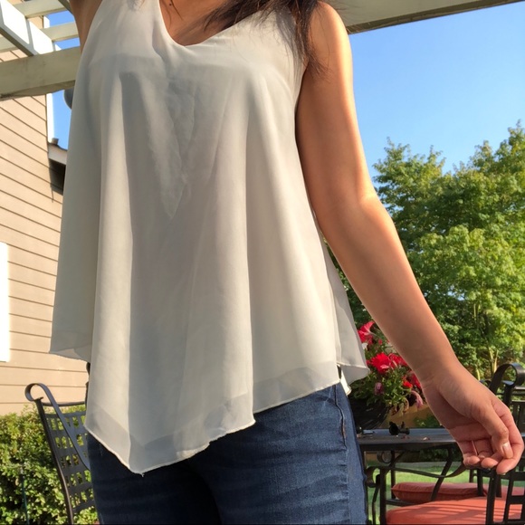 kanvas Tops - White/off-white tank top